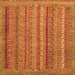 Square Abstract Orange Modern Rug, abs2374org