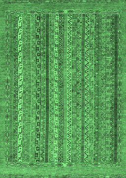 Abstract Emerald Green Modern Rug, abs2374emgrn