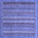 Square Abstract Blue Modern Rug, abs2374blu