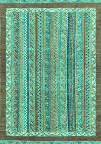 Abstract Turquoise Modern Rug, abs2375turq