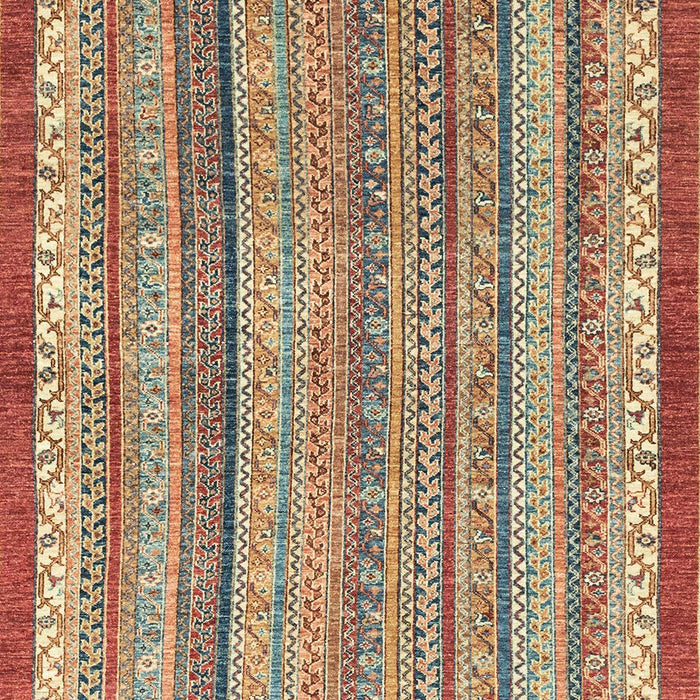 Machine Washable Abstract Chestnut Red Rug, wshabs2375