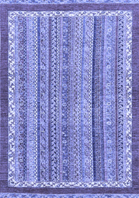 Abstract Blue Modern Rug, abs2375blu