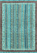 Abstract Light Blue Modern Rug, abs2375lblu