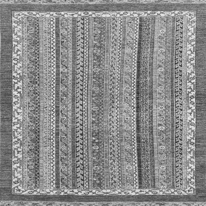 Square Machine Washable Abstract Gray Modern Rug, wshabs2375gry