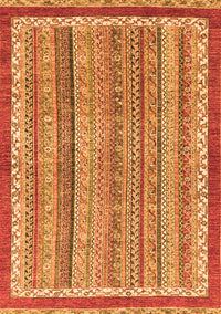 Abstract Orange Modern Rug, abs2375org