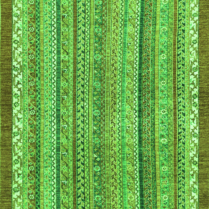 Machine Washable Abstract Green Modern Area Rugs, wshabs2375grn