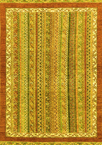 Abstract Yellow Modern Rug, abs2375yw