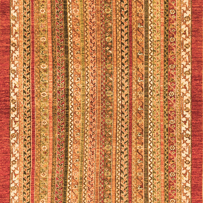 Machine Washable Abstract Orange Modern Area Rugs, wshabs2375org