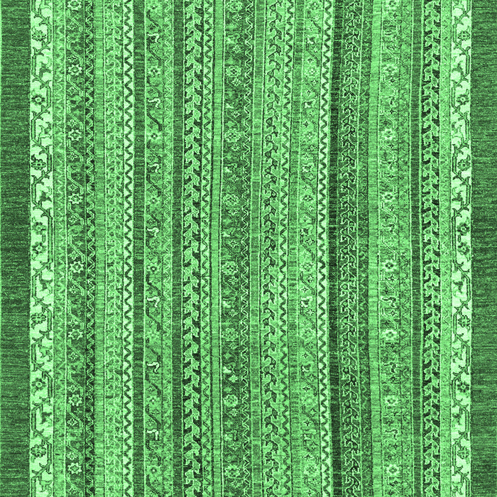 Machine Washable Abstract Emerald Green Modern Area Rugs, wshabs2375emgrn