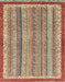 Abstract Chestnut Red Modern Rug, abs2375