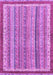 Machine Washable Abstract Purple Modern Area Rugs, wshabs2375pur