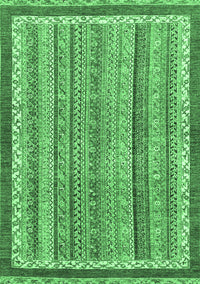 Abstract Emerald Green Modern Rug, abs2375emgrn