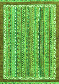 Abstract Green Modern Rug, abs2375grn