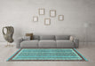 Machine Washable Abstract Light Blue Modern Rug in a Living Room, wshabs2375lblu