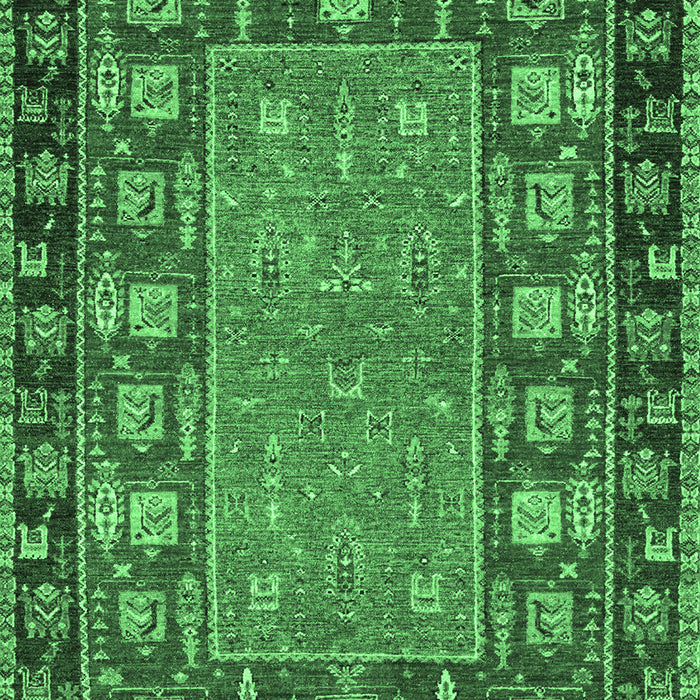 Machine Washable Animal Emerald Green Traditional Area Rugs, wshabs2376emgrn