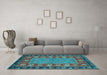 Machine Washable Animal Light Blue Traditional Rug in a Living Room, wshabs2376lblu