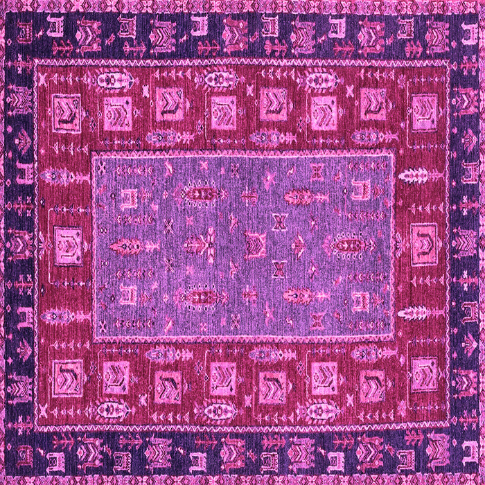 Square Machine Washable Animal Pink Traditional Rug, wshabs2376pnk