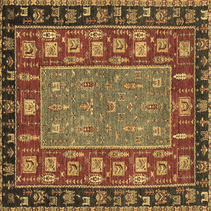 Square Machine Washable Animal Brown Traditional Rug, wshabs2376brn