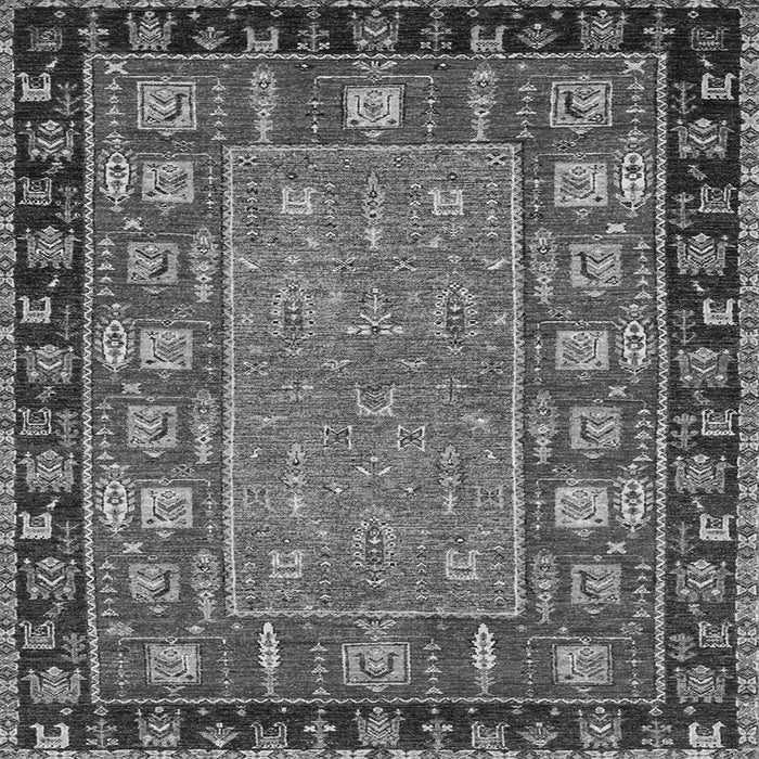 Square Animal Gray Traditional Rug, abs2376gry