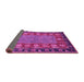 Sideview of Animal Pink Traditional Rug, abs2376pnk