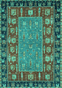 Animal Turquoise Traditional Rug, abs2376turq