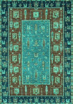 Animal Turquoise Traditional Rug, abs2376turq
