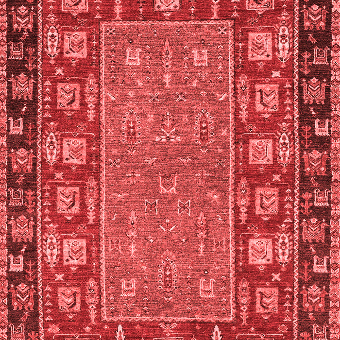 Machine Washable Animal Red Traditional Rug, wshabs2376red