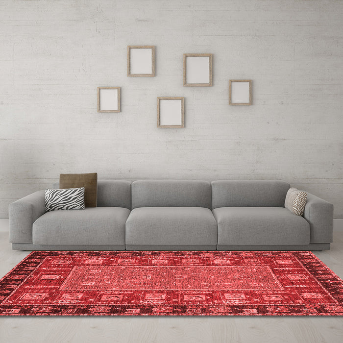 Traditional Red Washable Rugs