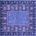 Square Animal Blue Traditional Rug, abs2376blu