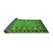 Sideview of Animal Green Traditional Rug, abs2376grn