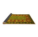 Sideview of Animal Yellow Traditional Rug, abs2376yw