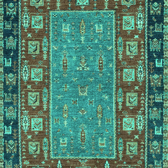 Machine Washable Animal Turquoise Traditional Area Rugs, wshabs2376turq