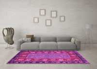 Machine Washable Animal Pink Traditional Rug, wshabs2376pnk