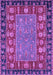 Machine Washable Animal Purple Traditional Area Rugs, wshabs2376pur