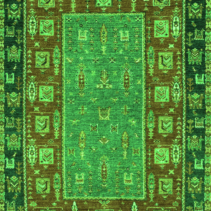 Machine Washable Animal Green Traditional Area Rugs, wshabs2376grn