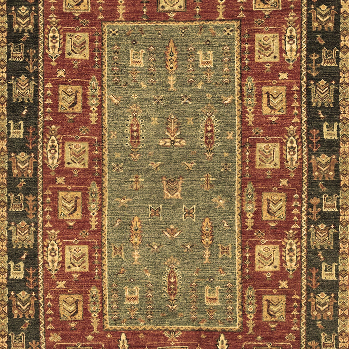 Machine Washable Animal Brown Traditional Rug, wshabs2376brn