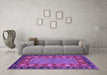 Machine Washable Animal Purple Traditional Area Rugs in a Living Room, wshabs2376pur