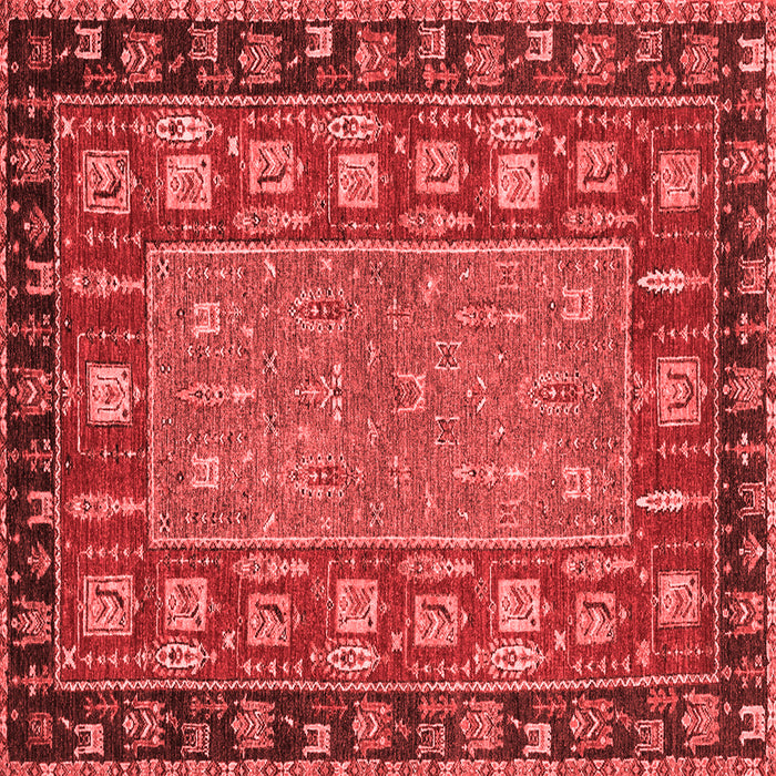 Machine Washable Animal Red Traditional Rug, wshabs2376red