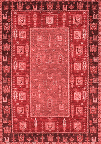 Animal Red Traditional Rug, abs2376red