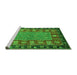 Sideview of Machine Washable Animal Green Traditional Area Rugs, wshabs2376grn