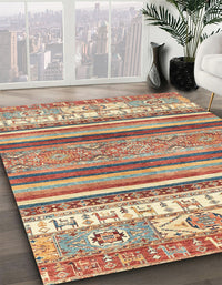 Abstract Brown Modern Rug, abs2377