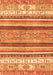 Abstract Orange Modern Rug, abs2377org