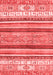 Abstract Red Modern Area Rugs