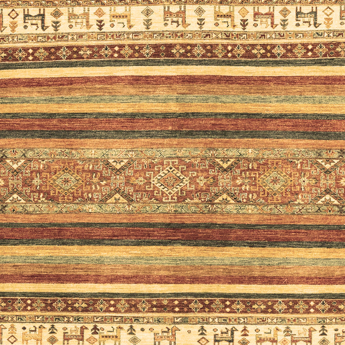 Abstract Brown Modern Rug, abs2377brn