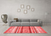 Modern Red Washable Rugs