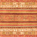 Square Abstract Orange Modern Rug, abs2377org