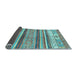 Sideview of Abstract Light Blue Modern Rug, abs2377lblu