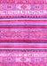 Machine Washable Abstract Pink Modern Rug, wshabs2377pnk