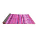 Sideview of Abstract Pink Modern Rug, abs2377pnk