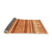 Sideview of Abstract Orange Modern Rug, abs2377org